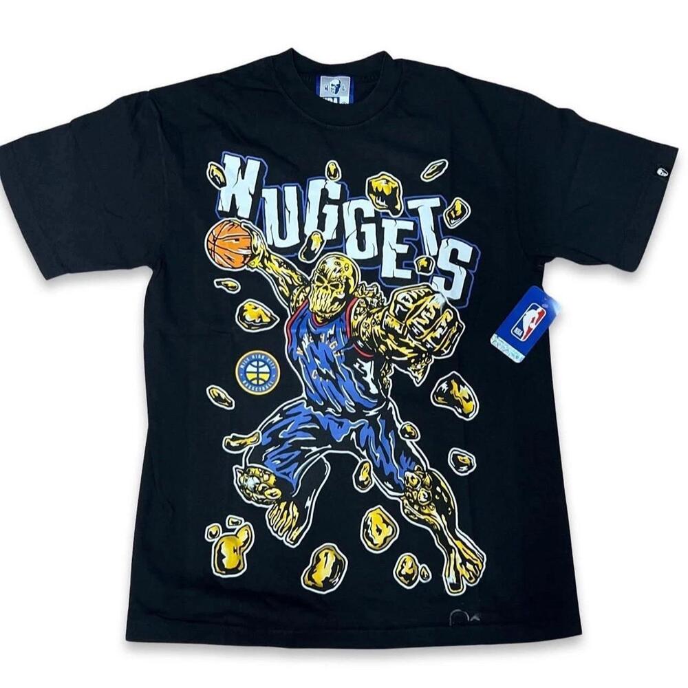 New- Warren Lotas Denver Nuggets - Nugget Man T-Shirt L 100 Authentic